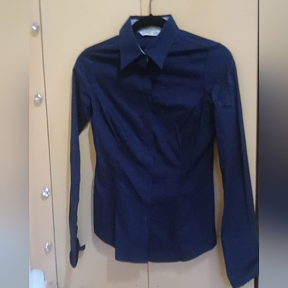 Cotton stretch, size xs, in navy blue